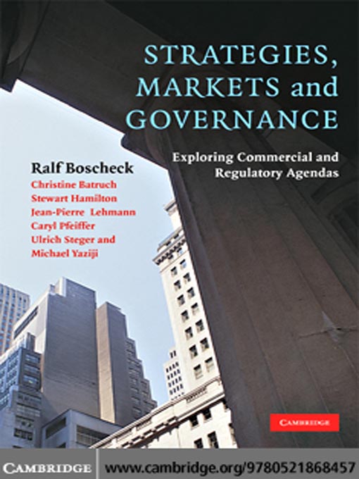 Cover image for Strategies, Markets and Governance